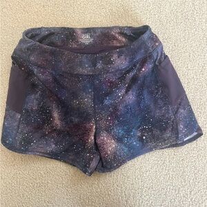 Athleta Girl Cosmic Print Athletic Shorts size 12